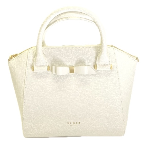 Ted Baker London Handbags - NEW Ted Baker - Janne Bow - White - Purse Satchel Handbag